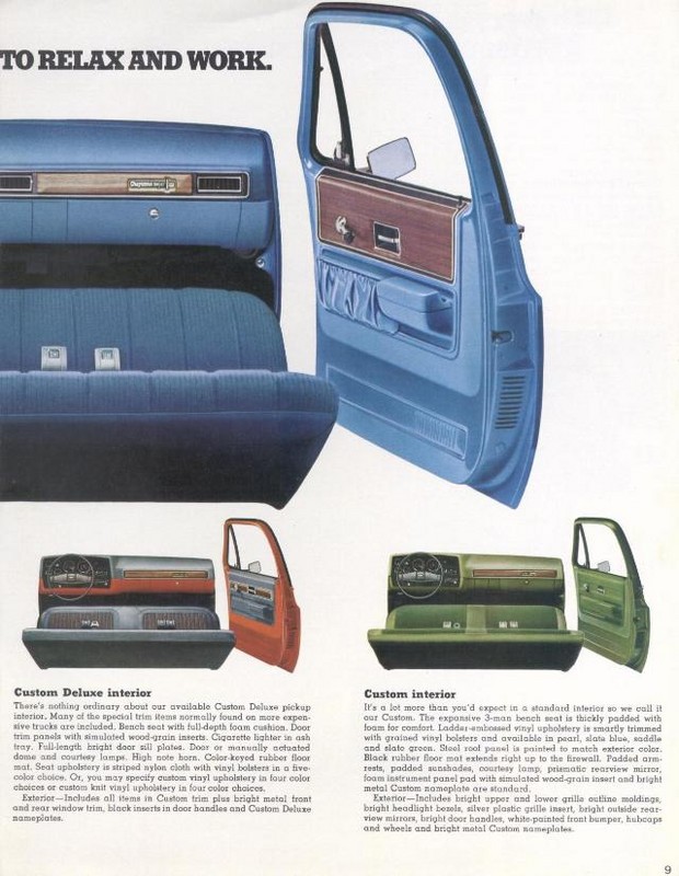 1974 Chevrolet Pickups Brochure Page 9